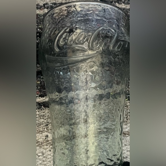 Coca Cola Other - 1980s Coca Cola Green    Vintage Antique Glass Cup Logo .